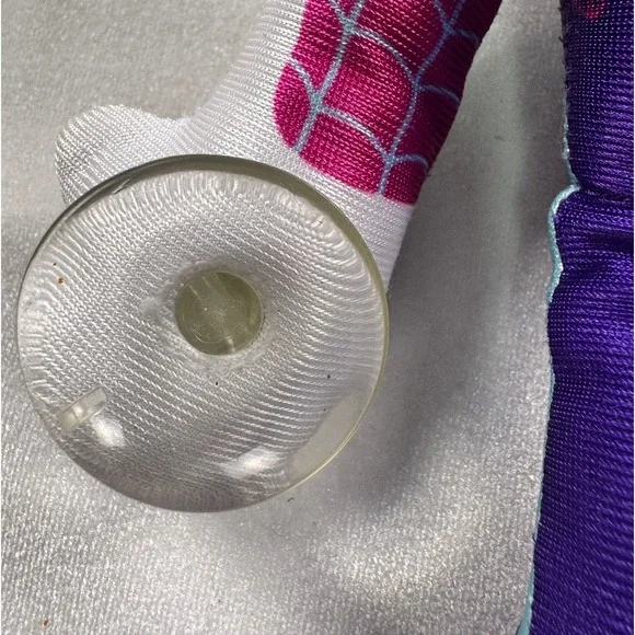 Marvel Spider-Gwen Ghost Spider Plush Stuffed Toy with Suction Cups White Purple - Picture 5 of 5